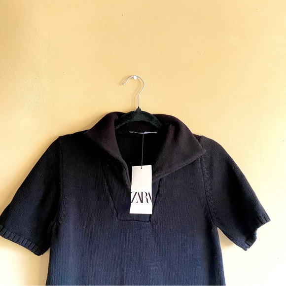 Zara Preppy Polo Knit Dress - Picture 2 of 4